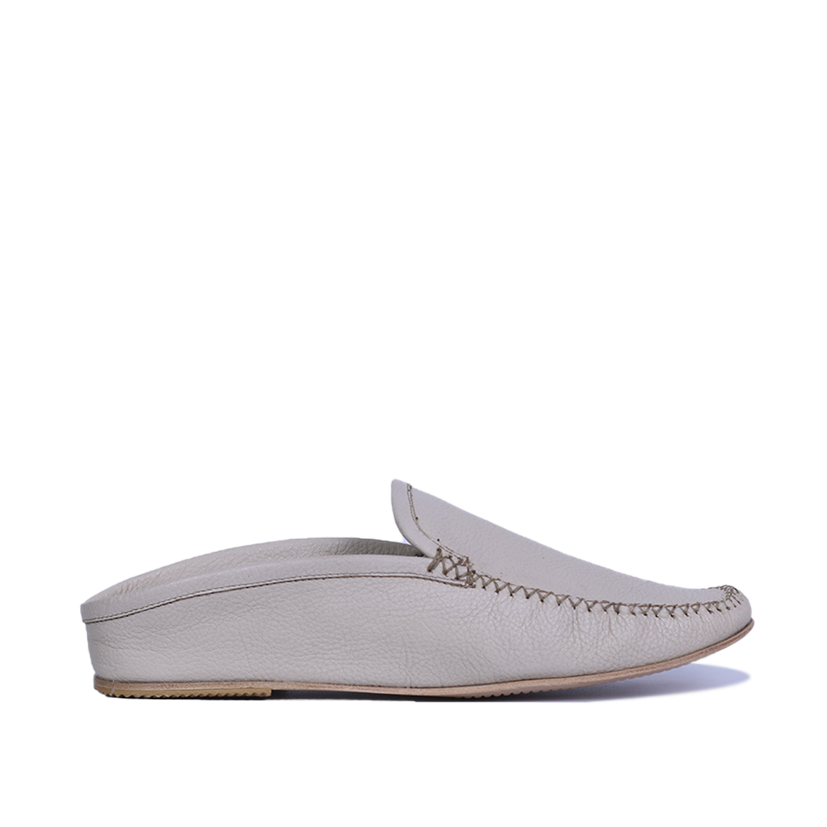 Mules Medina en cuir beige