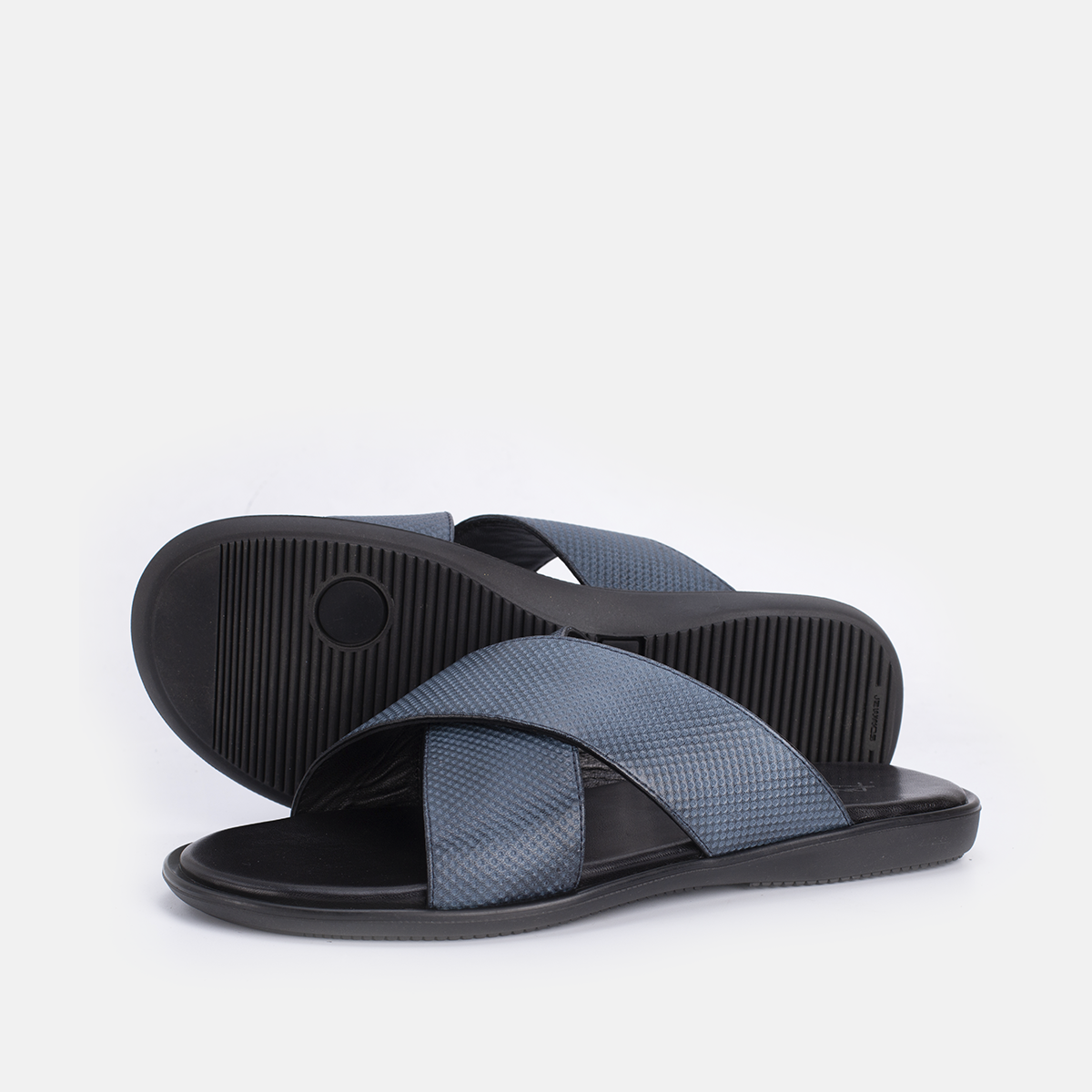 Momy en cuir  bleu