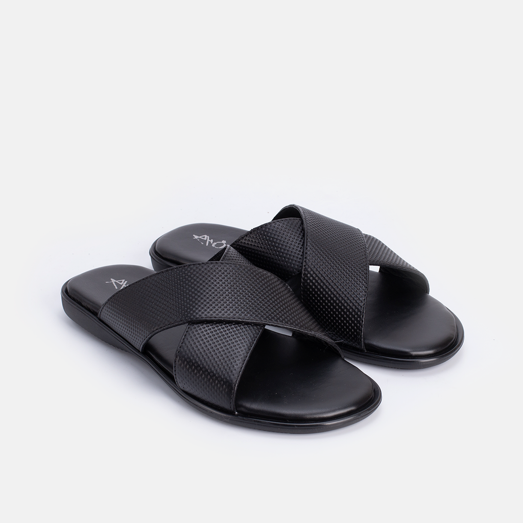 Momy en cuir Noir