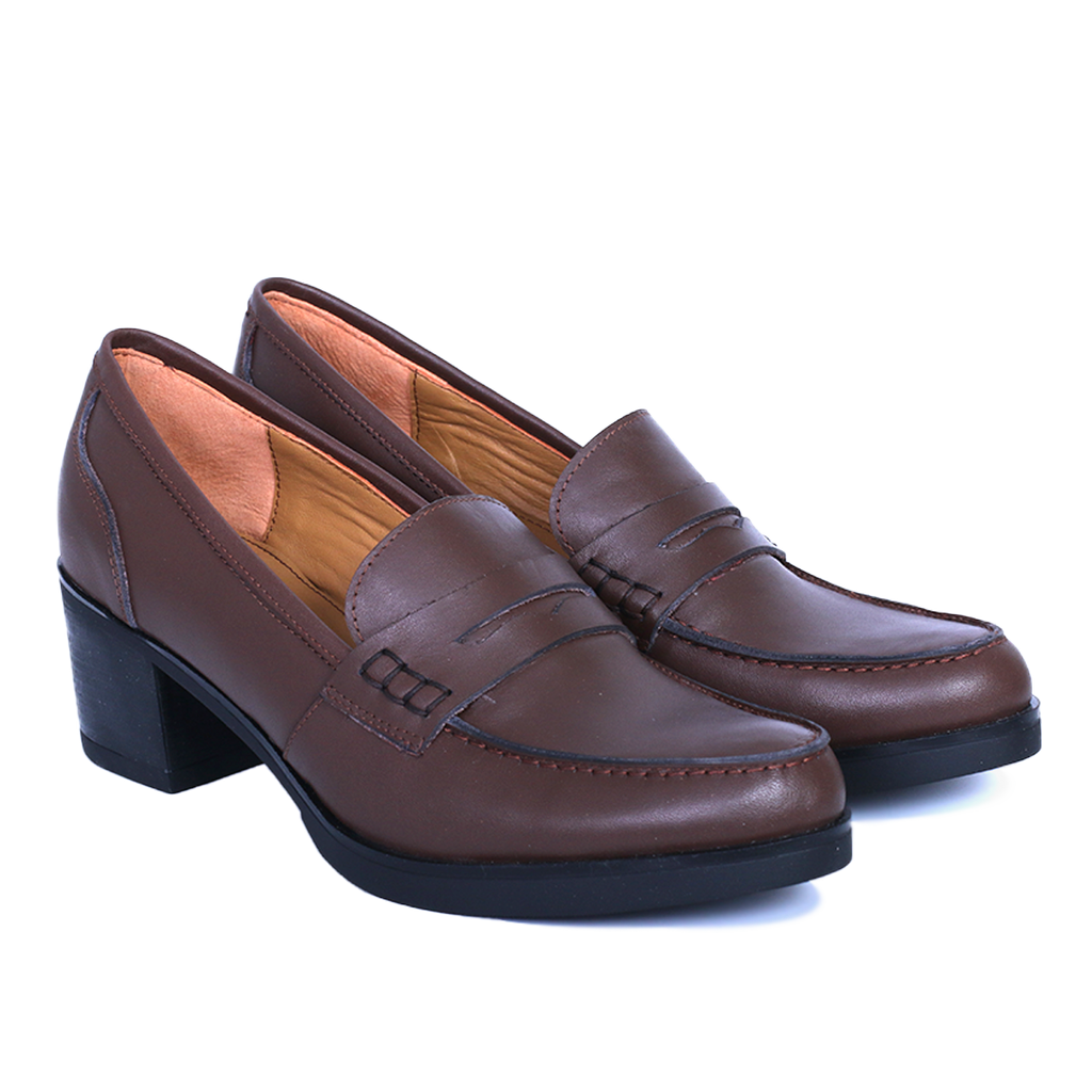 NELLA EN CUIR MARRON