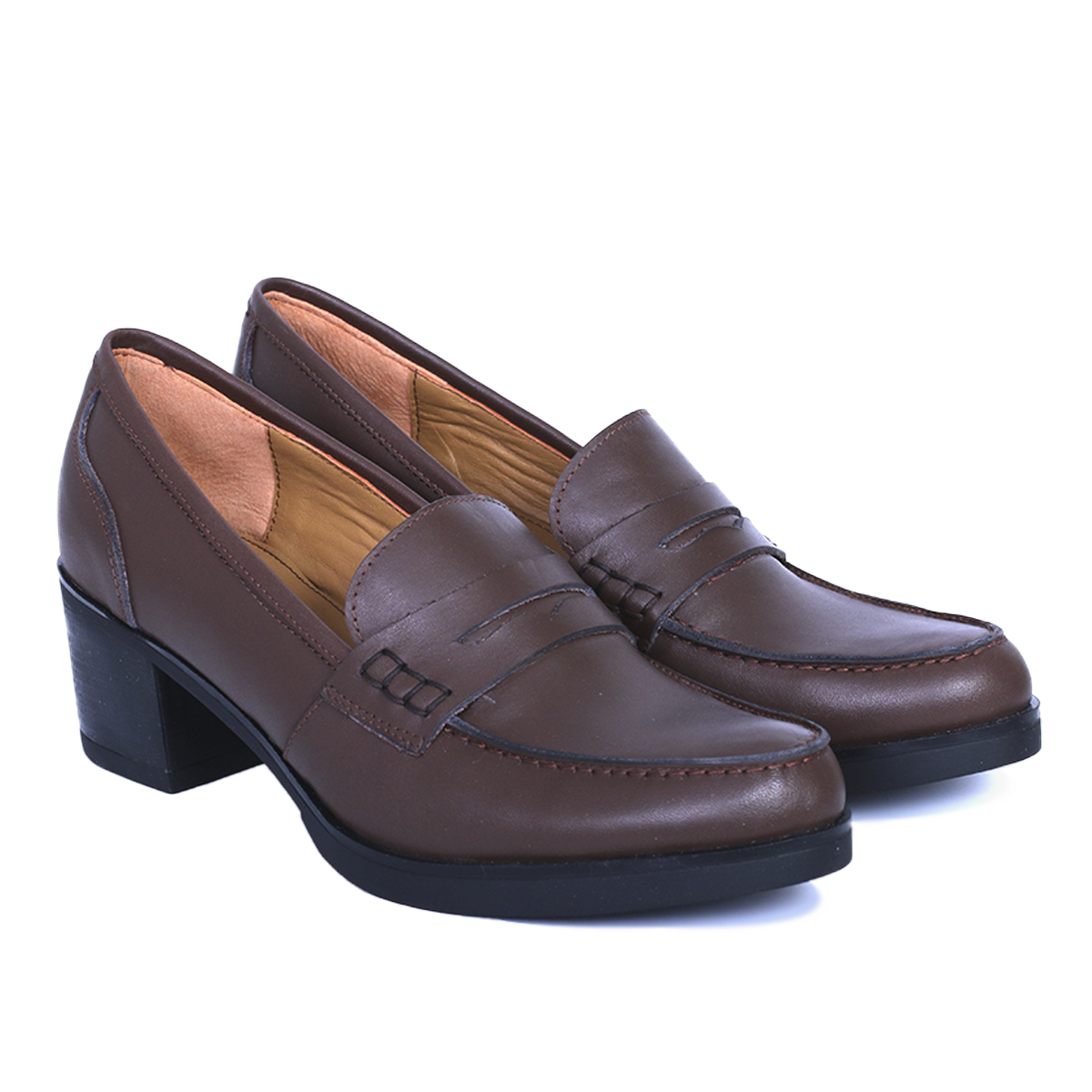 NELLA EN CUIR MARRON