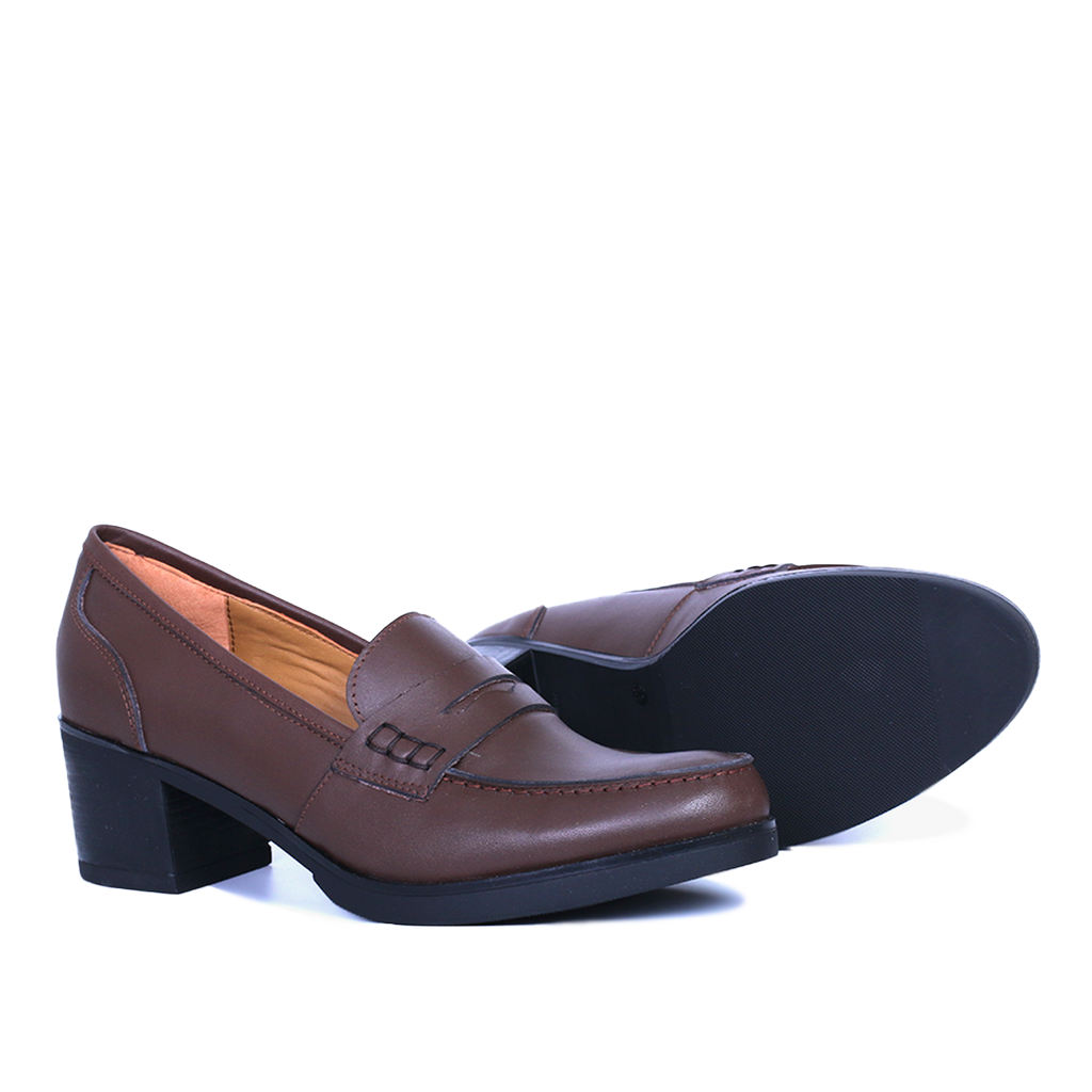 NELLA EN CUIR MARRON