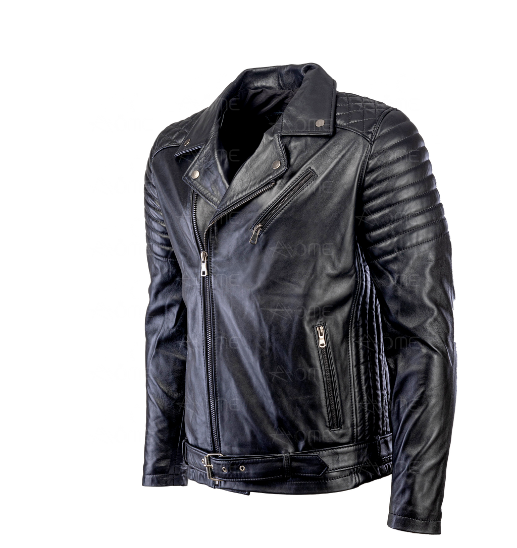 PERFECTO avec ceinture en cuir Noir
