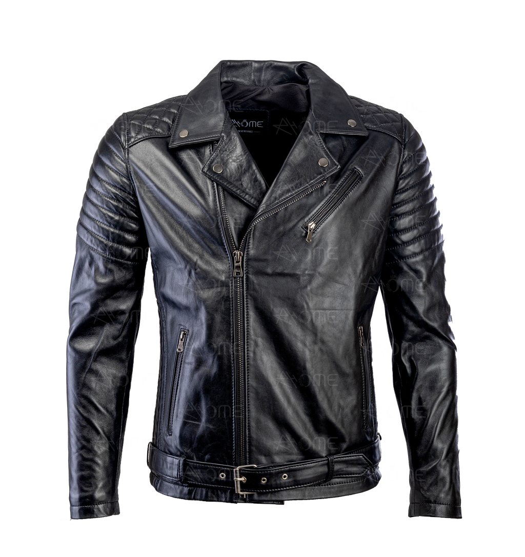 PERFECTO avec ceinture en cuir Noir
