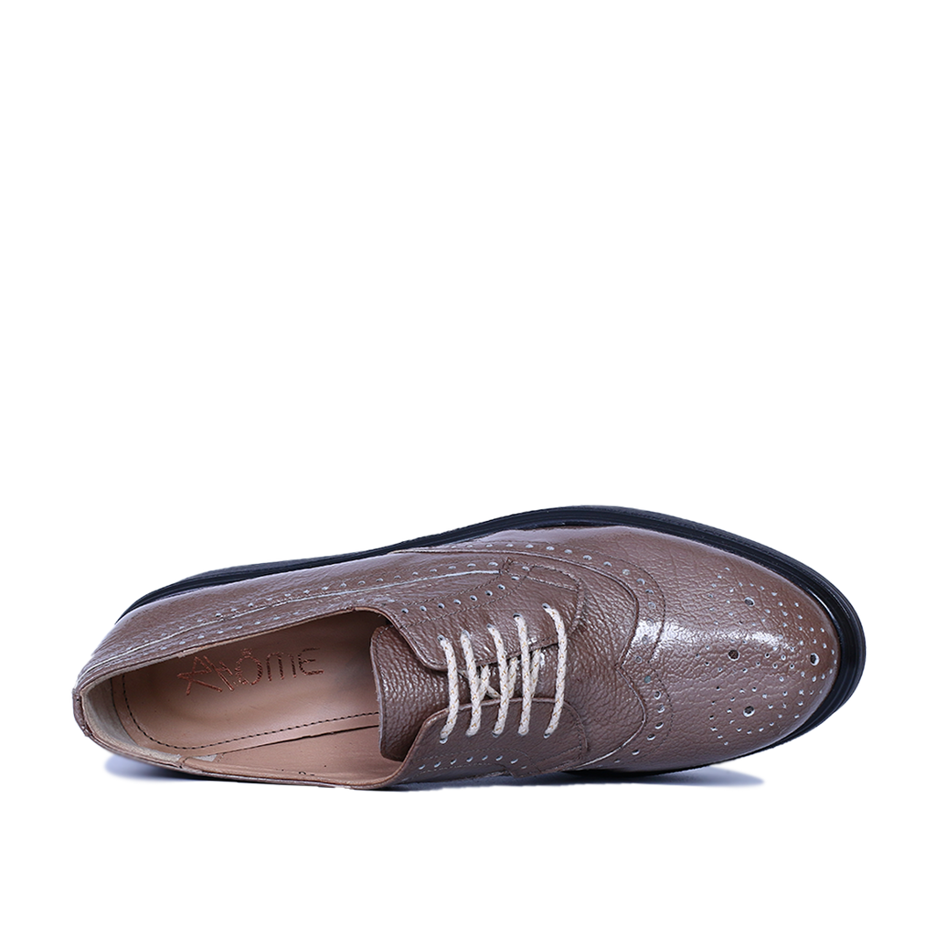 PINAR EN CUIR BRILLANT BEIGE