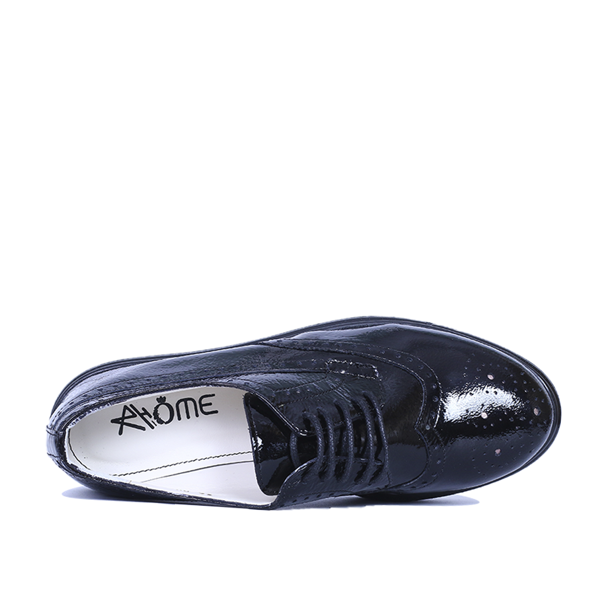 PINAR EN CUIR BRILLANT NOIR
