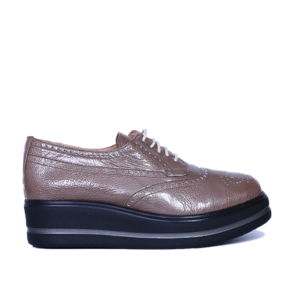 PINAR EN CUIR BRILLANT BEIGE