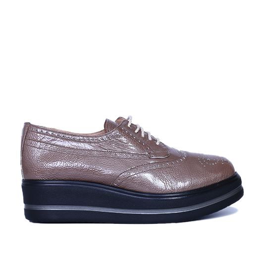 PINAR EN CUIR BRILLANT BEIGE