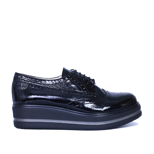 PINAR EN CUIR BRILLANT NOIR