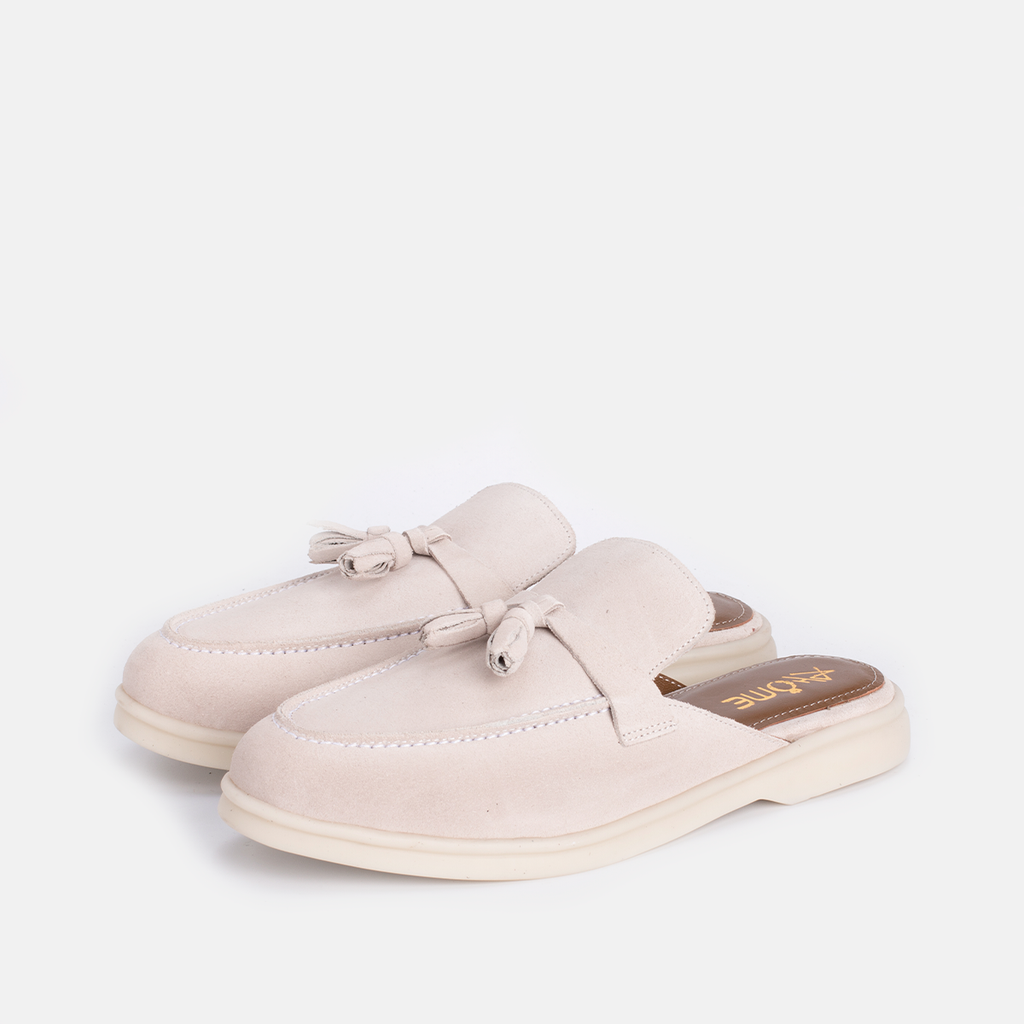 Mules SAFI en Daim Beige