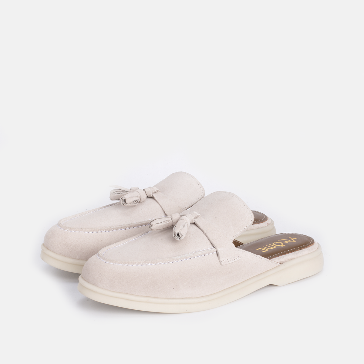 Mules SAFI en Daim Beige