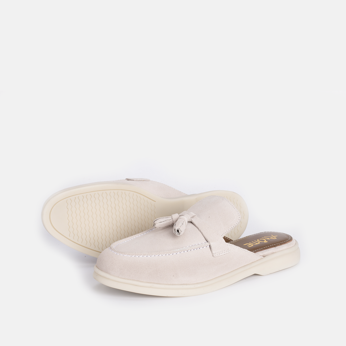 Mules SAFI en Daim Beige