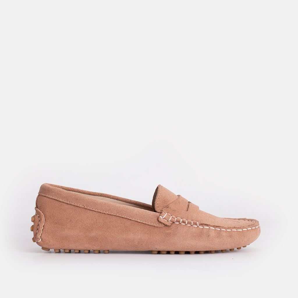 Smile Mocassin en Daim Taupe