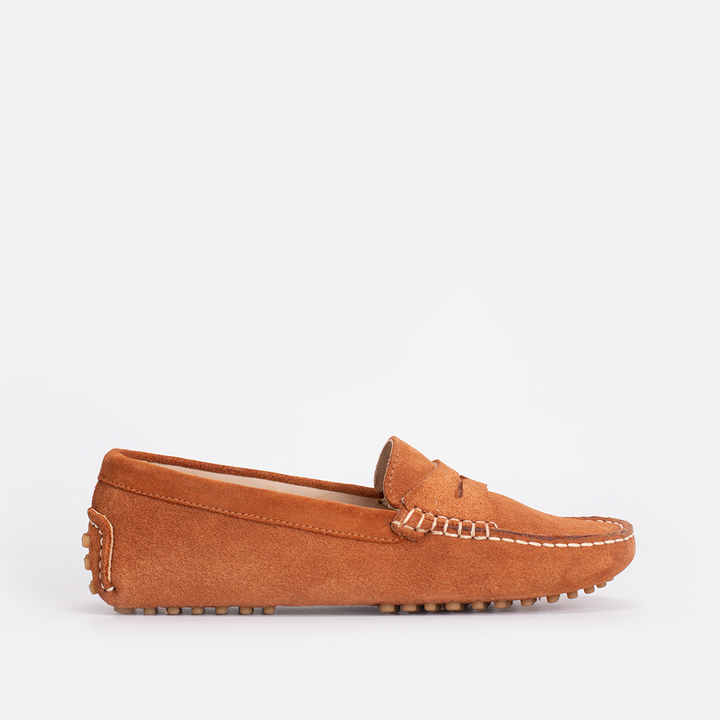 Smile Mocassin en Daim Tabac