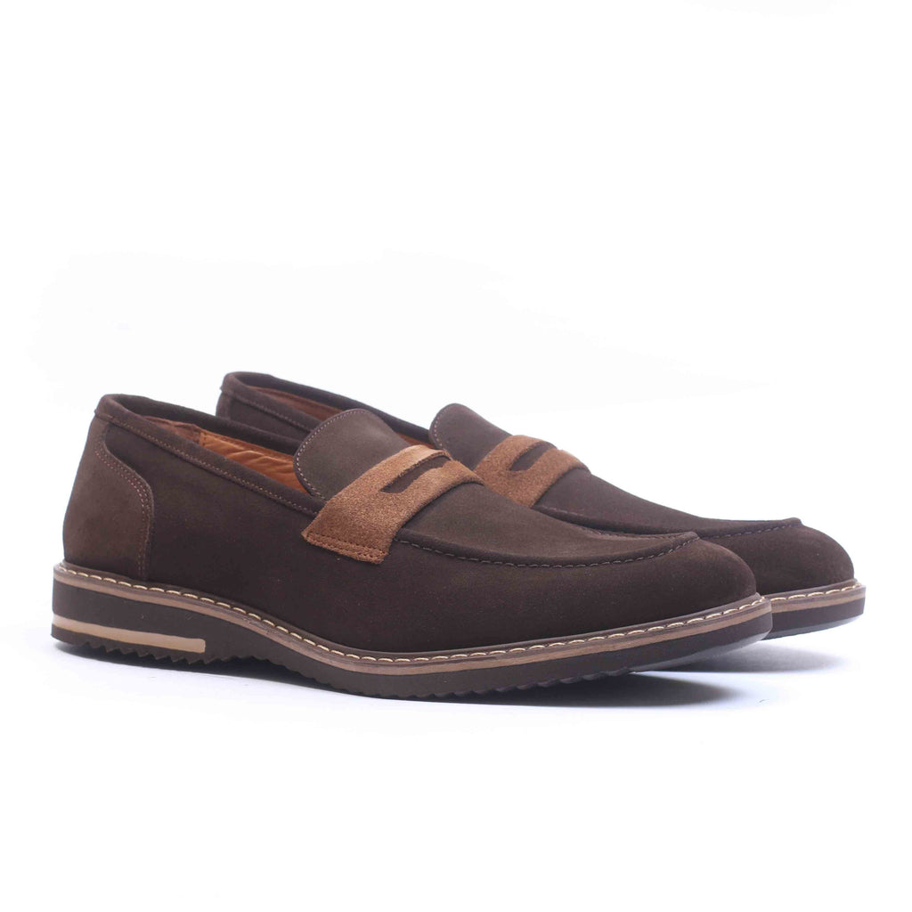 Chaussure en Daim Marron-077