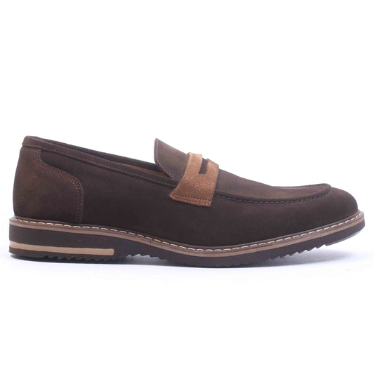 Chaussure en Daim Marron-077
