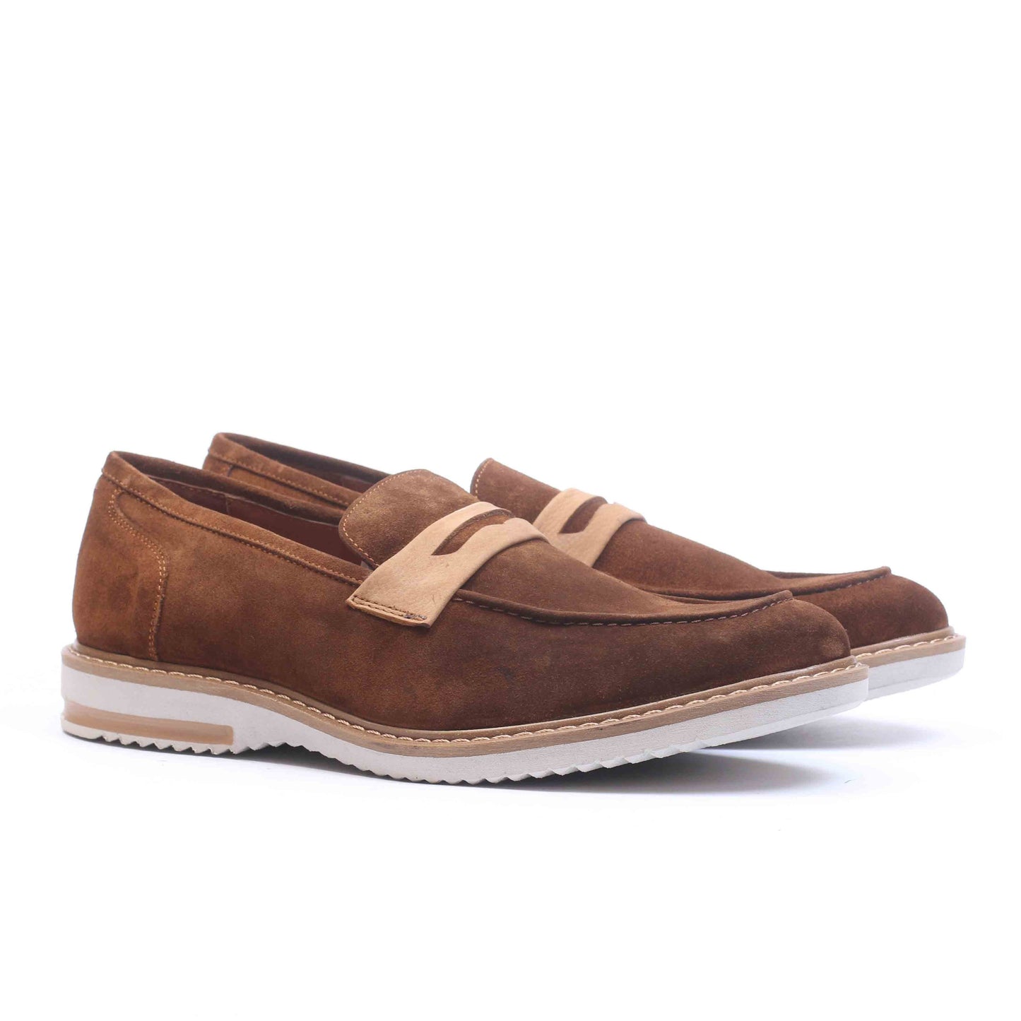 Chaussure en Daim Tabac-077