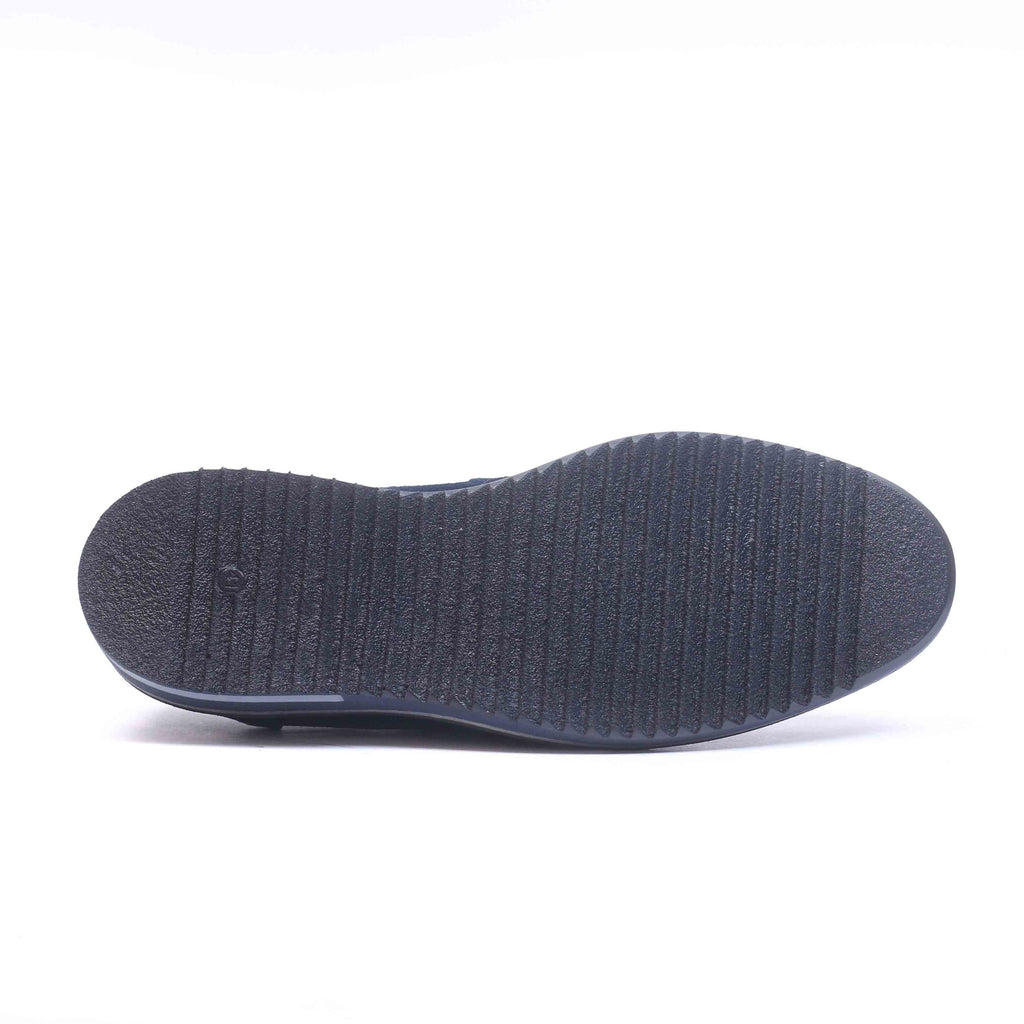 Chaussure en Daim Bleu Marine-077