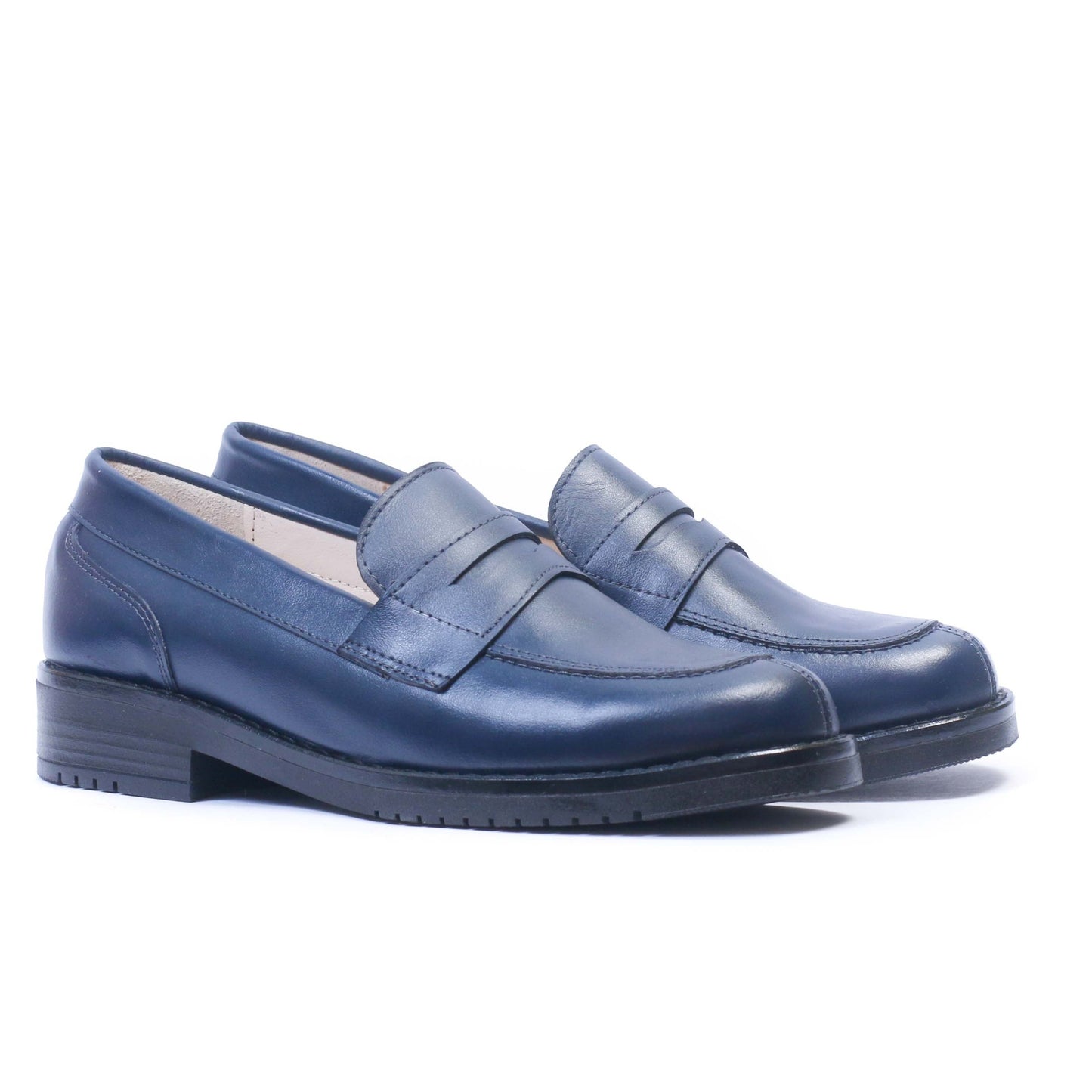 COLLEGE EN CUIR BLEU  1800