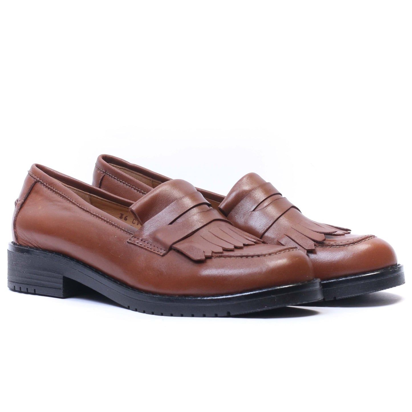 COLLEGE EN CUIR TABAC 6043