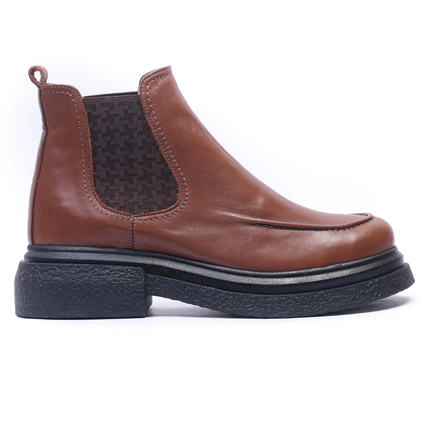 BOTTINE EN CUIR TABAC 091