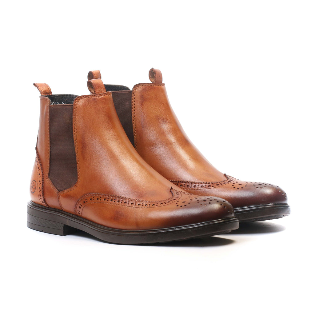 Chelsea boots en cuir Tabac 2018