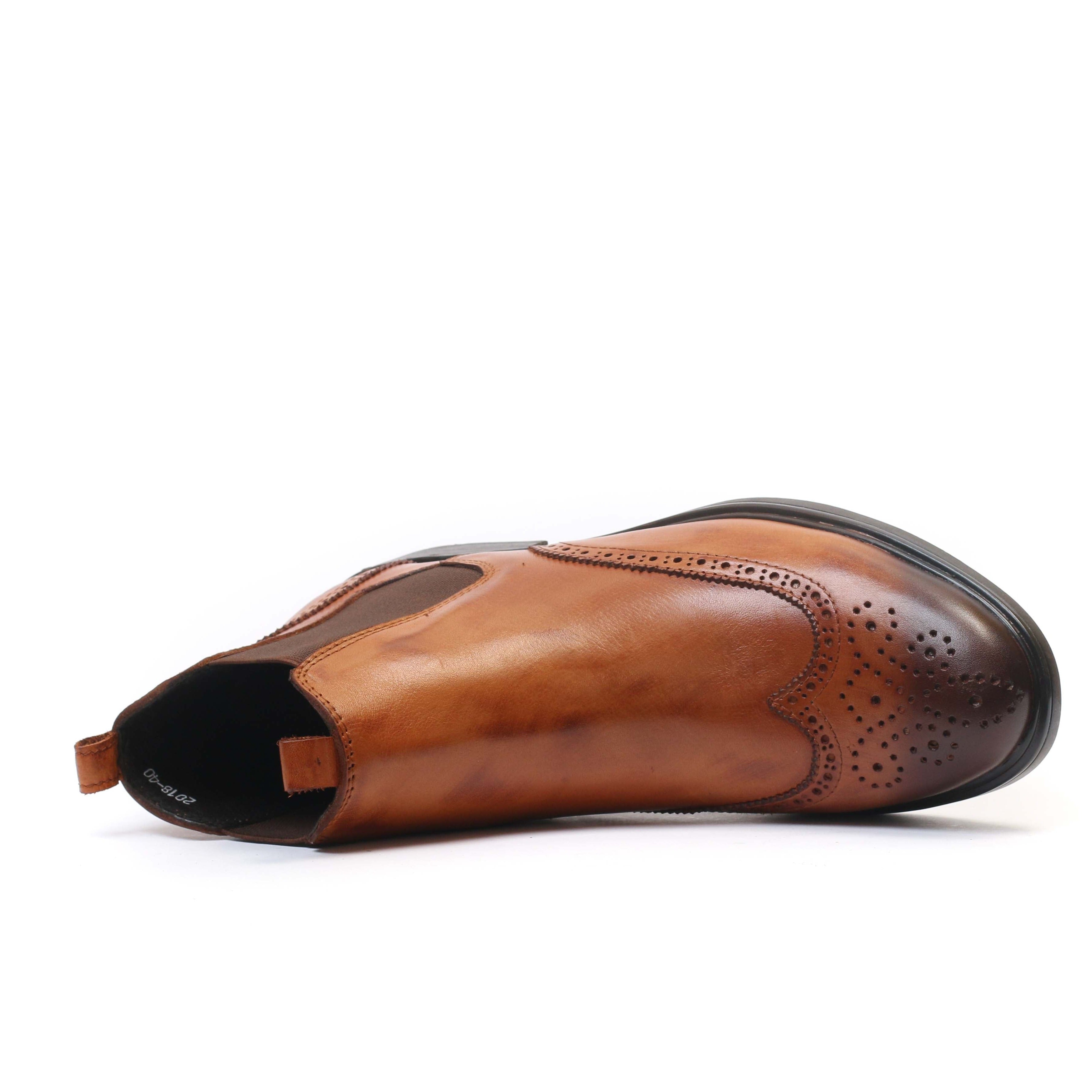 Chelsea boots en cuir Tabac 2018