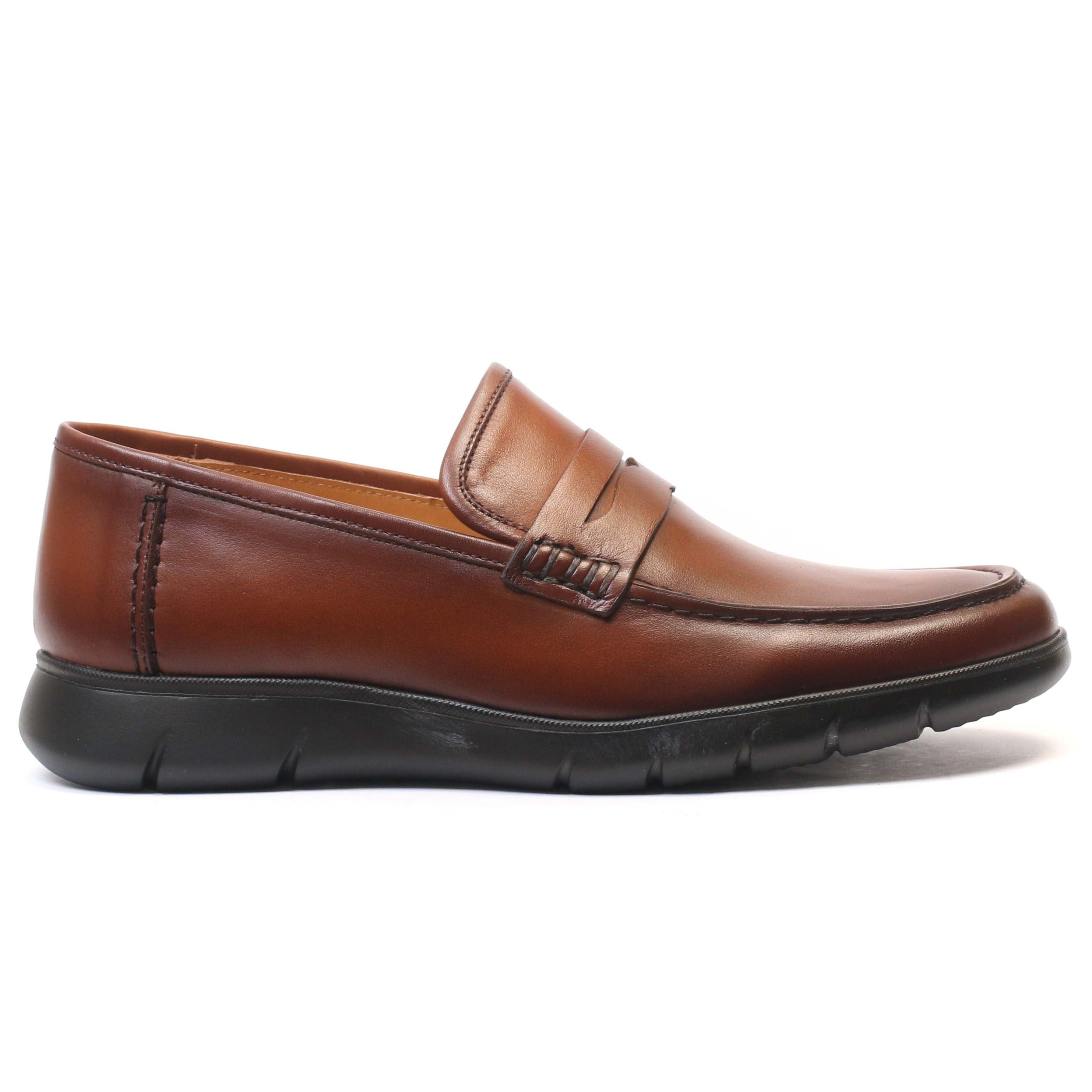 chaussure en cuir tabac 4130