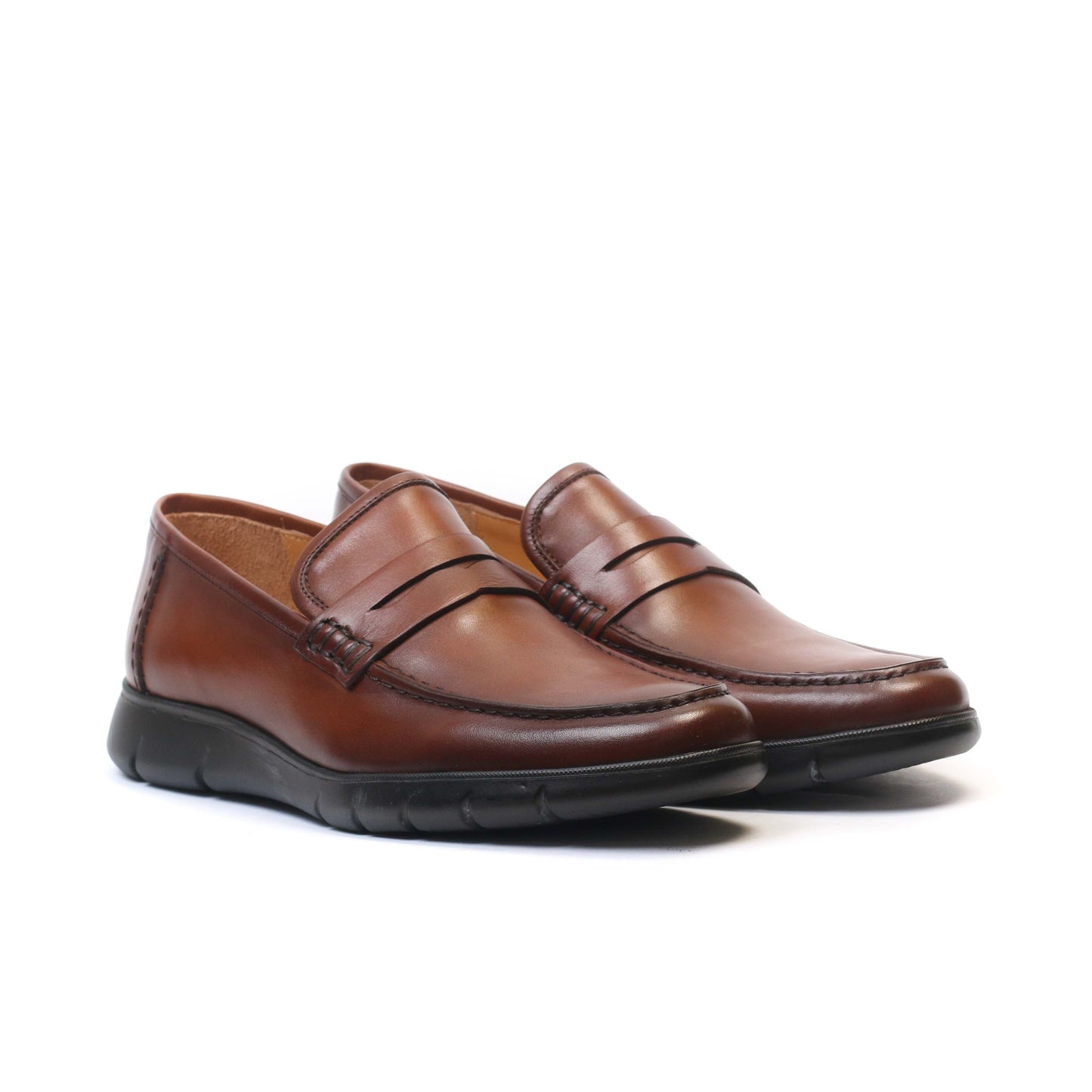 Chaussure en Cuir Tabac 4130
