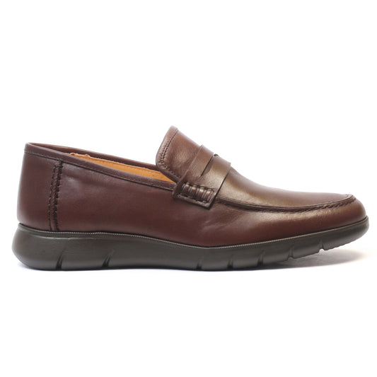 Chaussure en Cuir Marron 4130