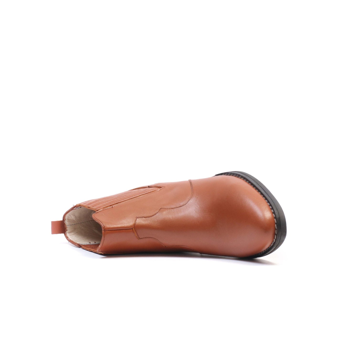 BOTTINE EN CUIR TABAC 875