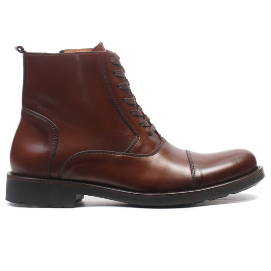 Bottine en cuir Tabac 22217