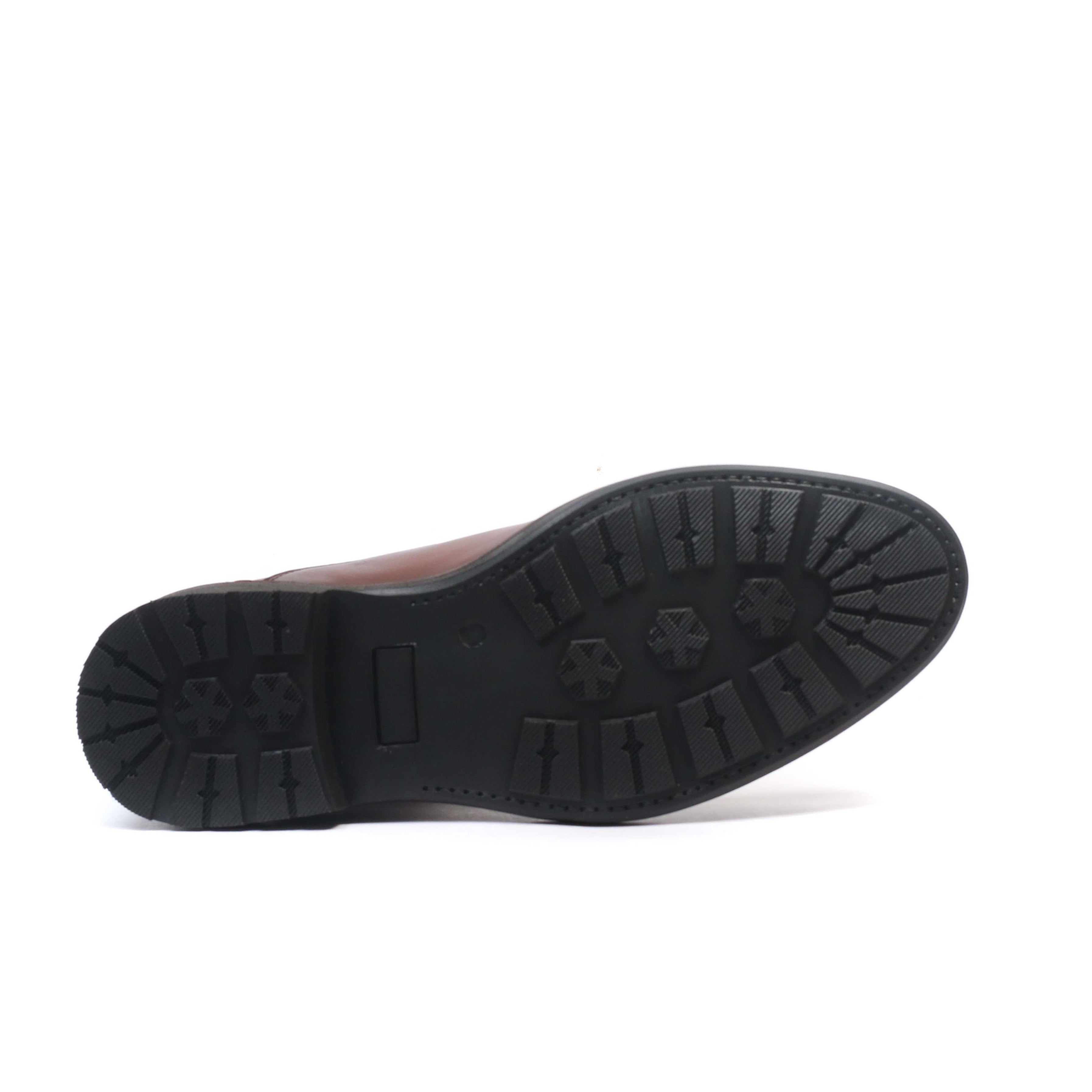 Bottine en cuir Tabac 22217