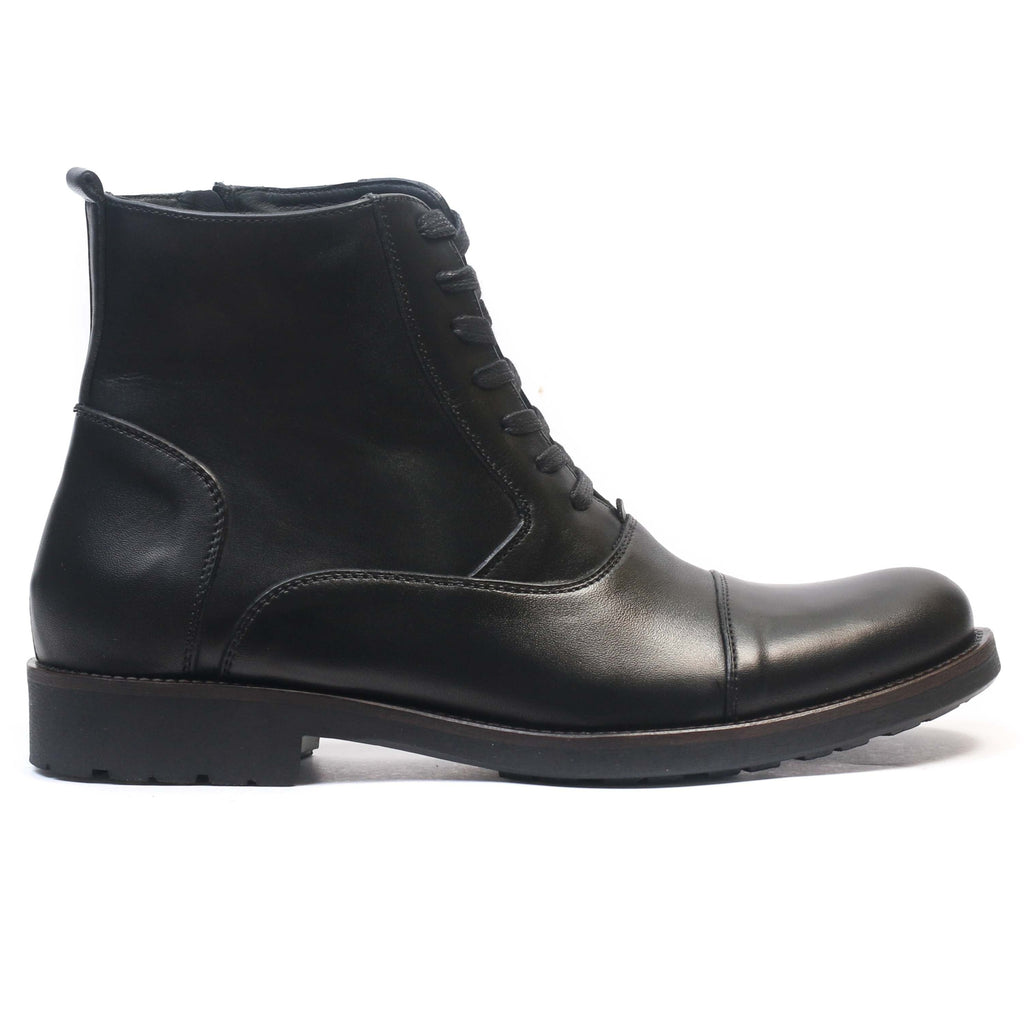 Bottine en cuir Noir 22217
