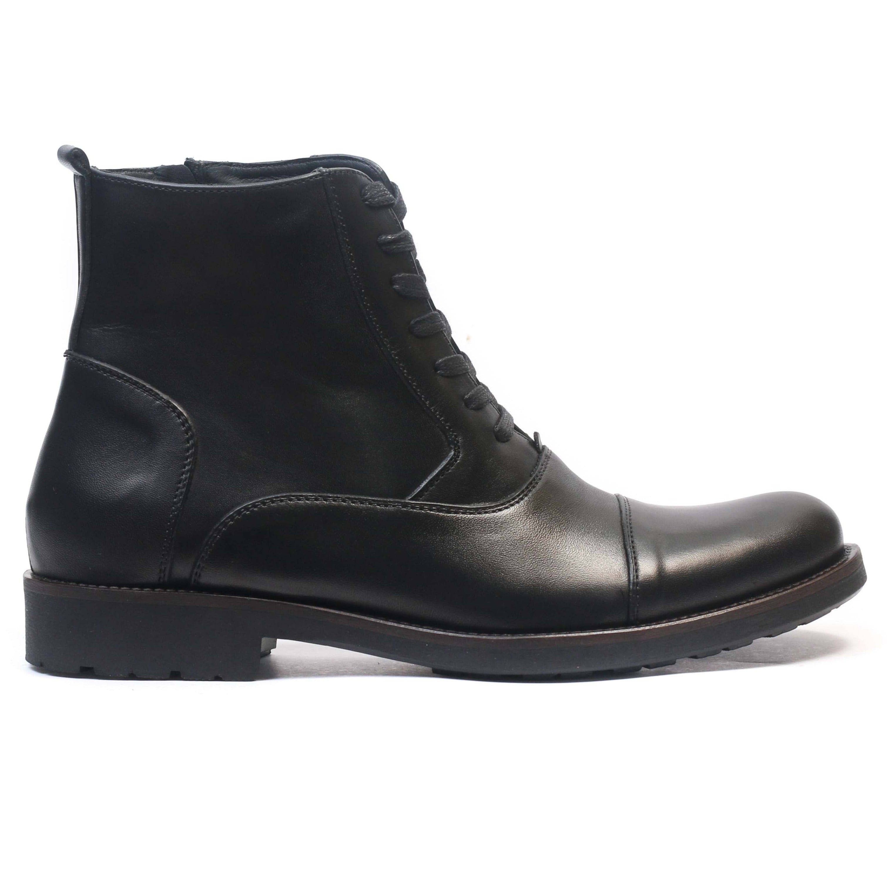Bottine en cuir Noir 22217