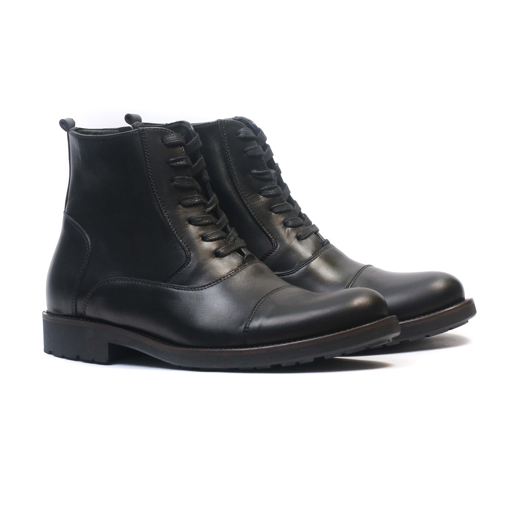 Bottine en cuir Noir 22217
