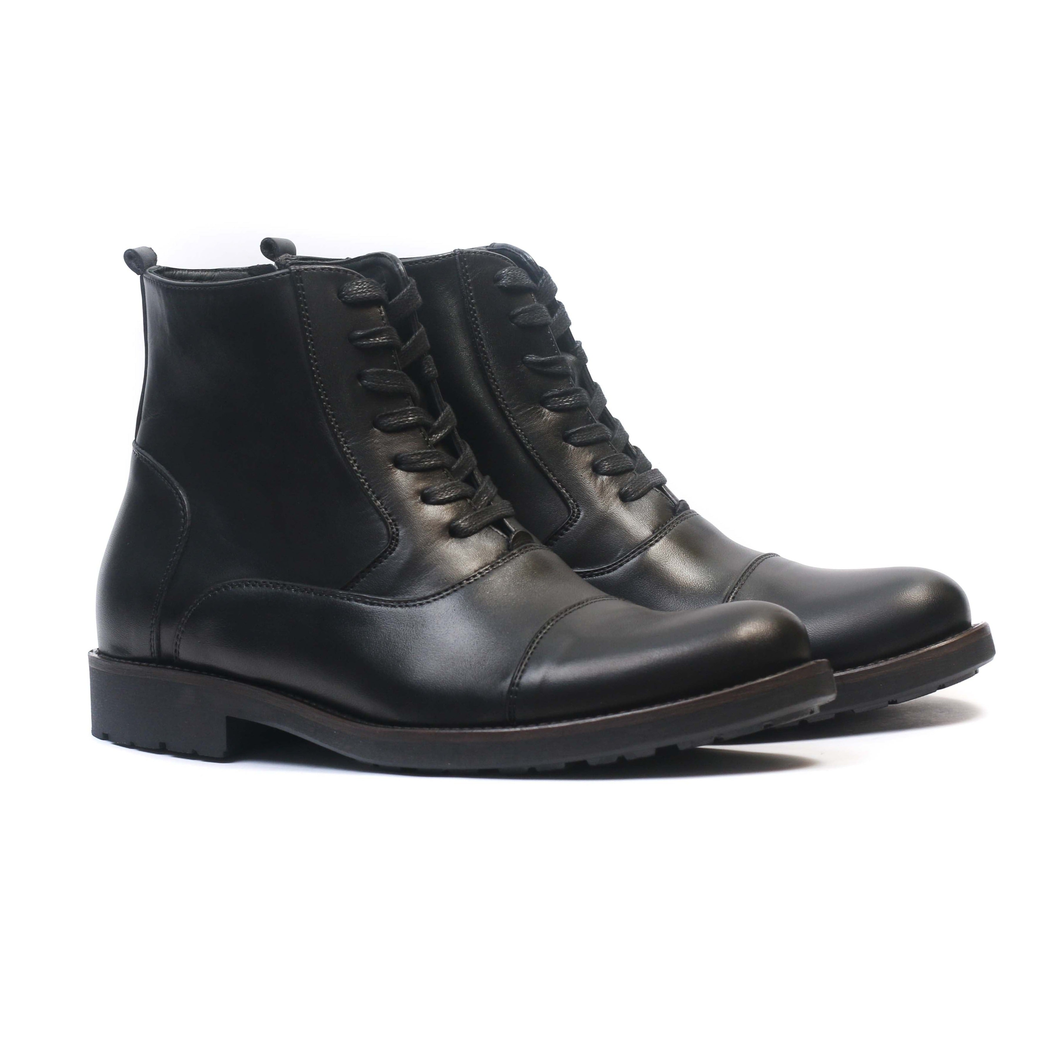 Bottine en cuir Noir 22217