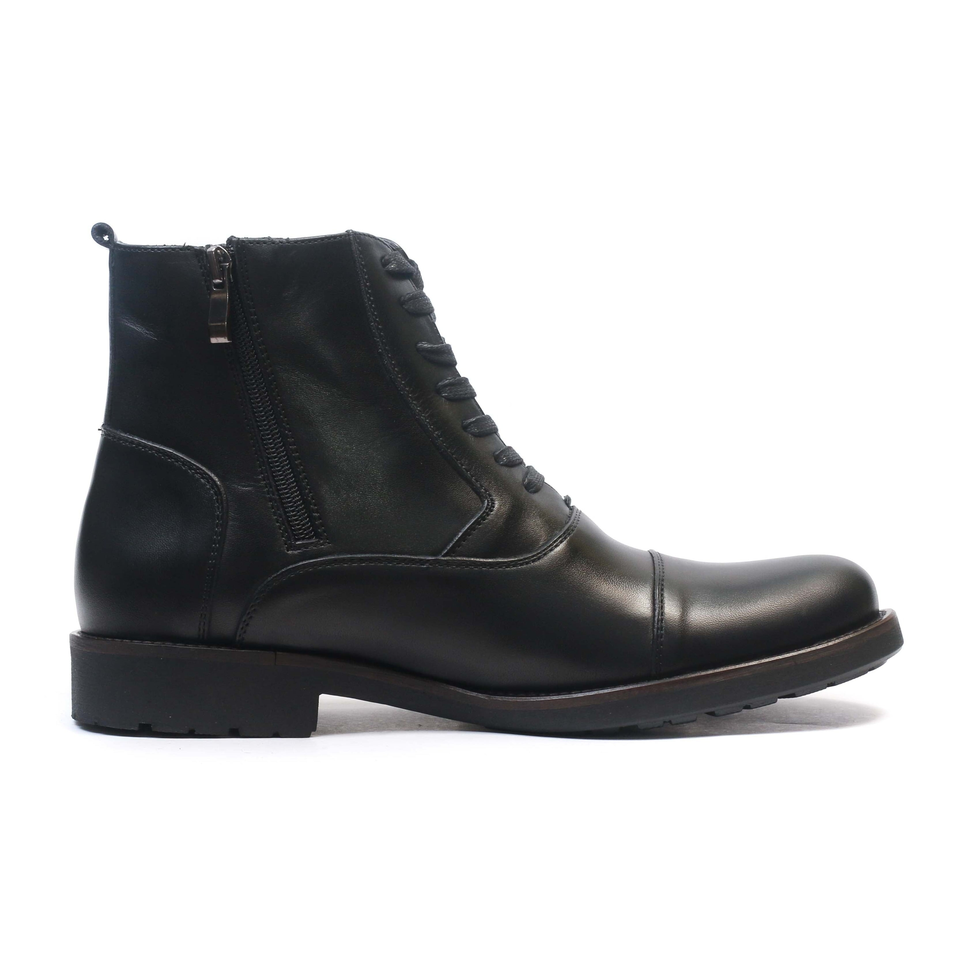 Bottine en cuir Noir 22217