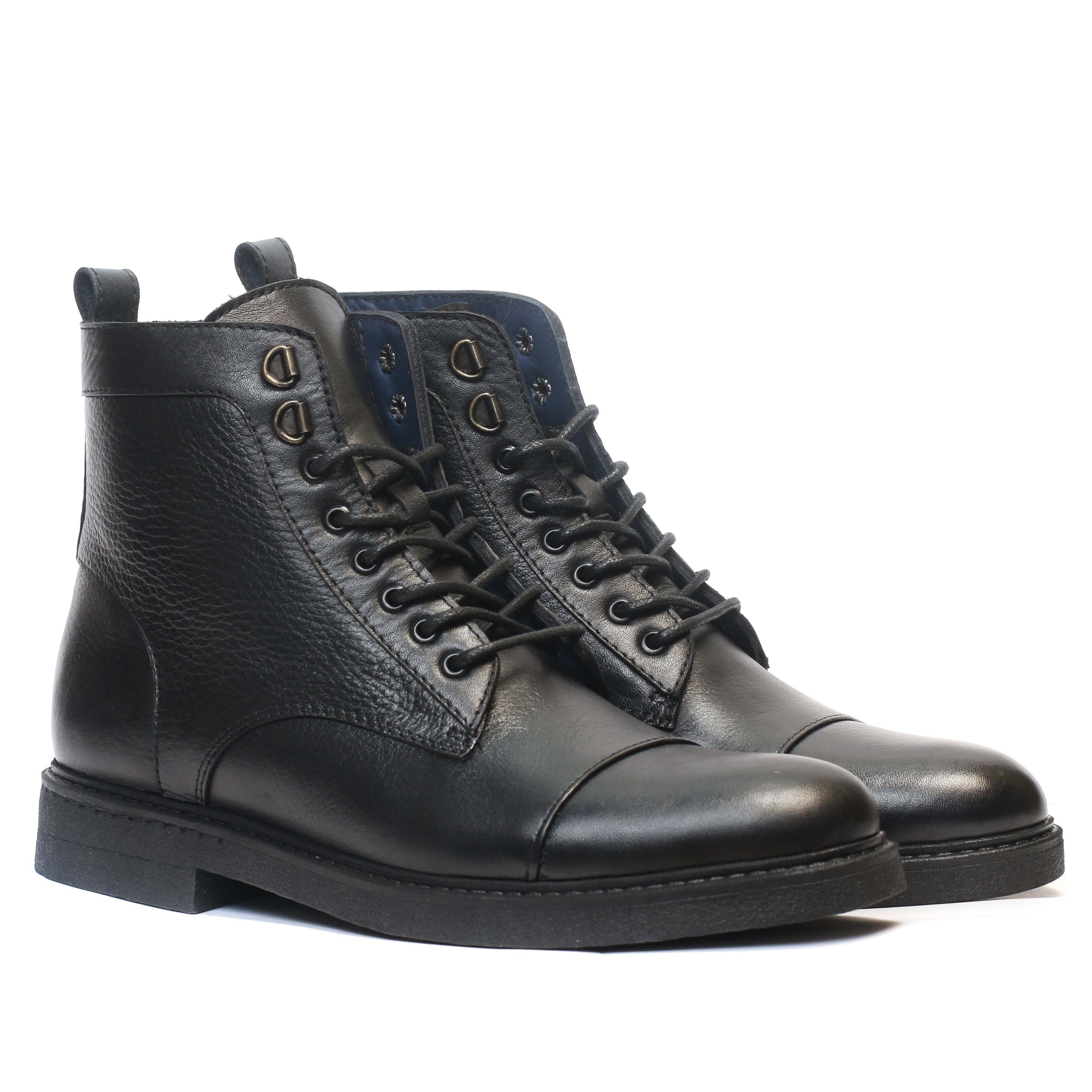 Boots en cuir Noir 005