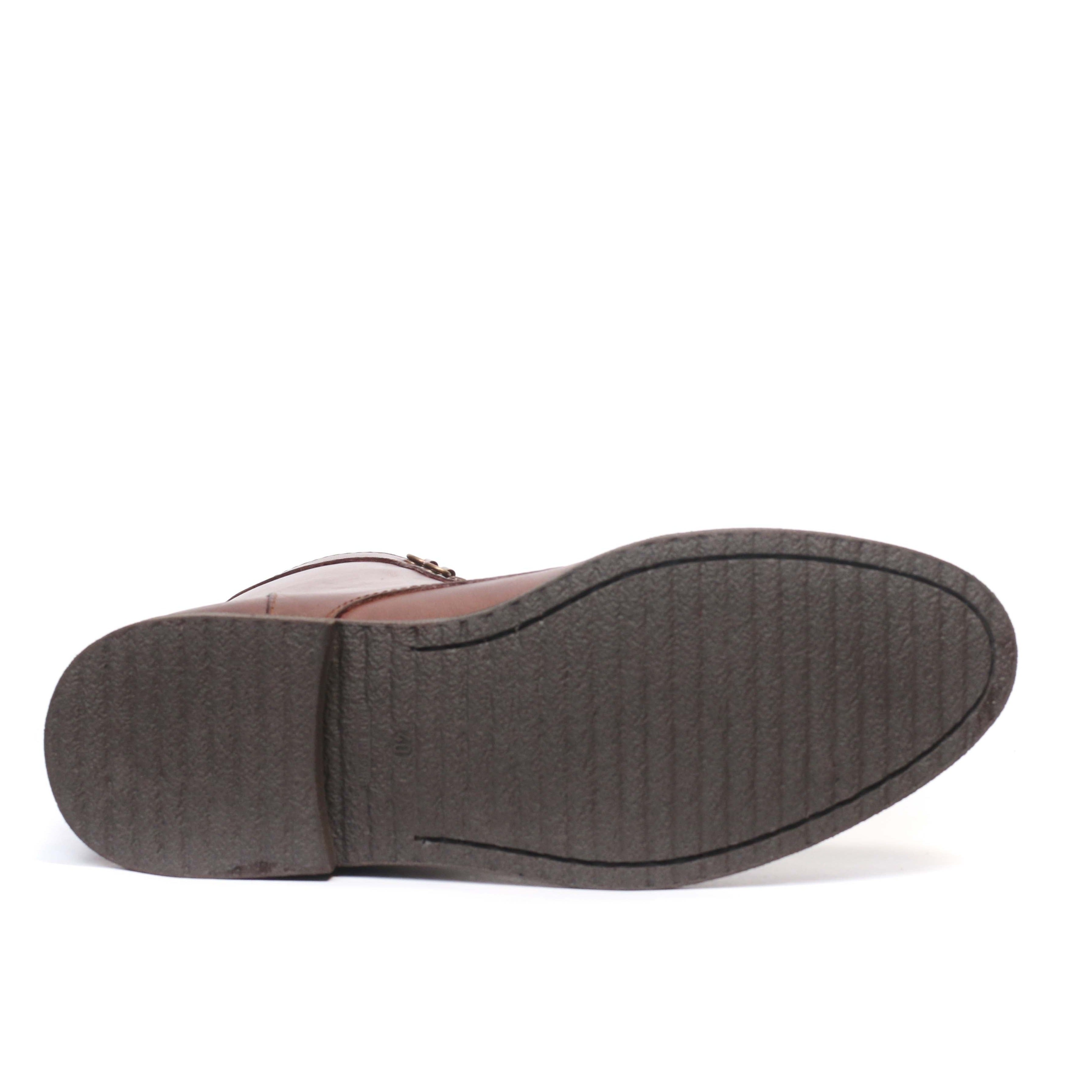 Boots en cuir Marron 005