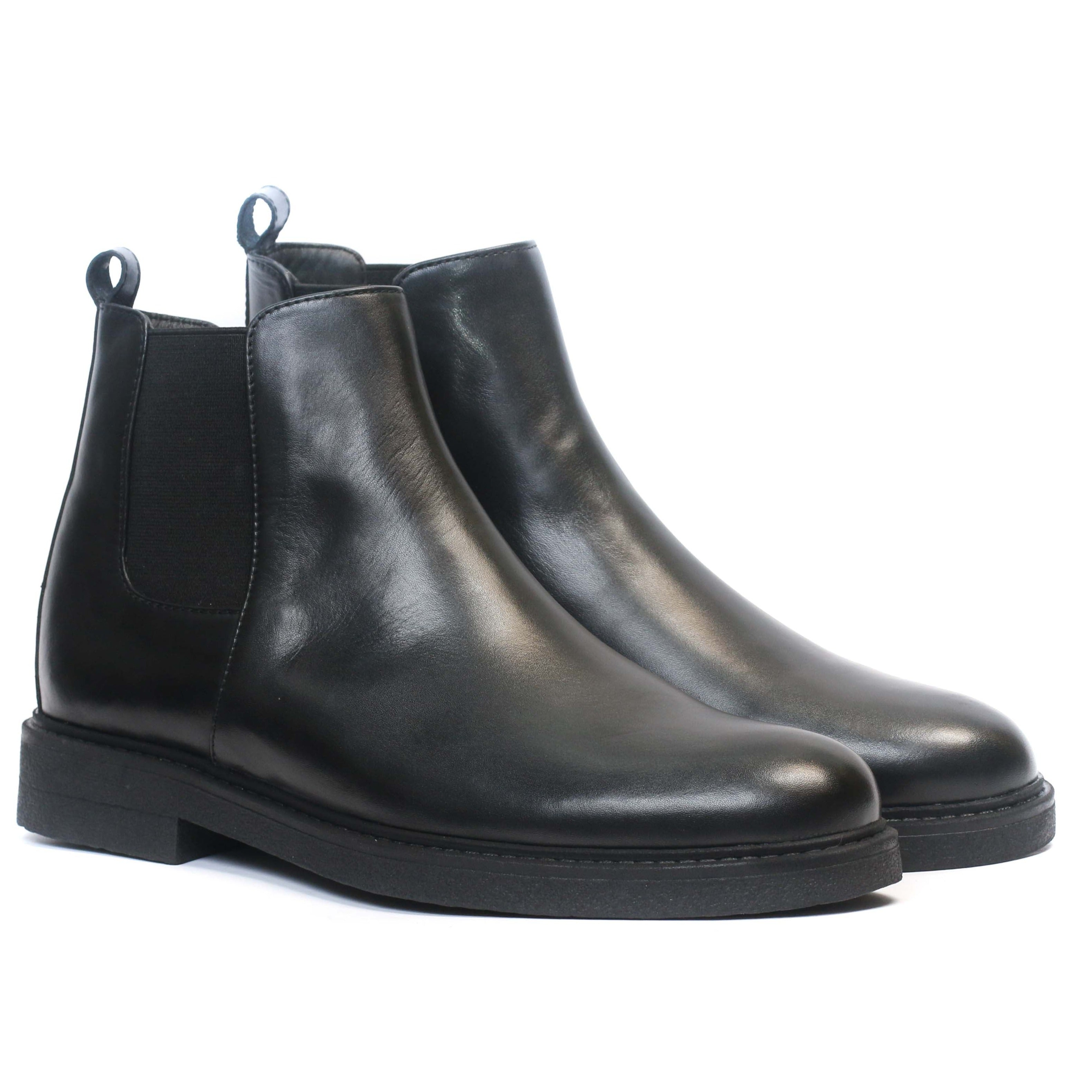 Chelsea boots en cuir Noir 1115