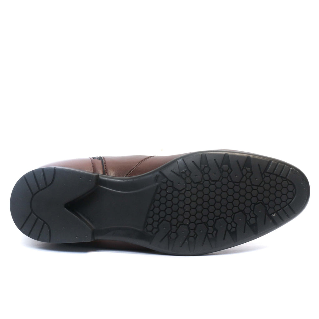 BOTTINE  EN CUIR MARRON 089