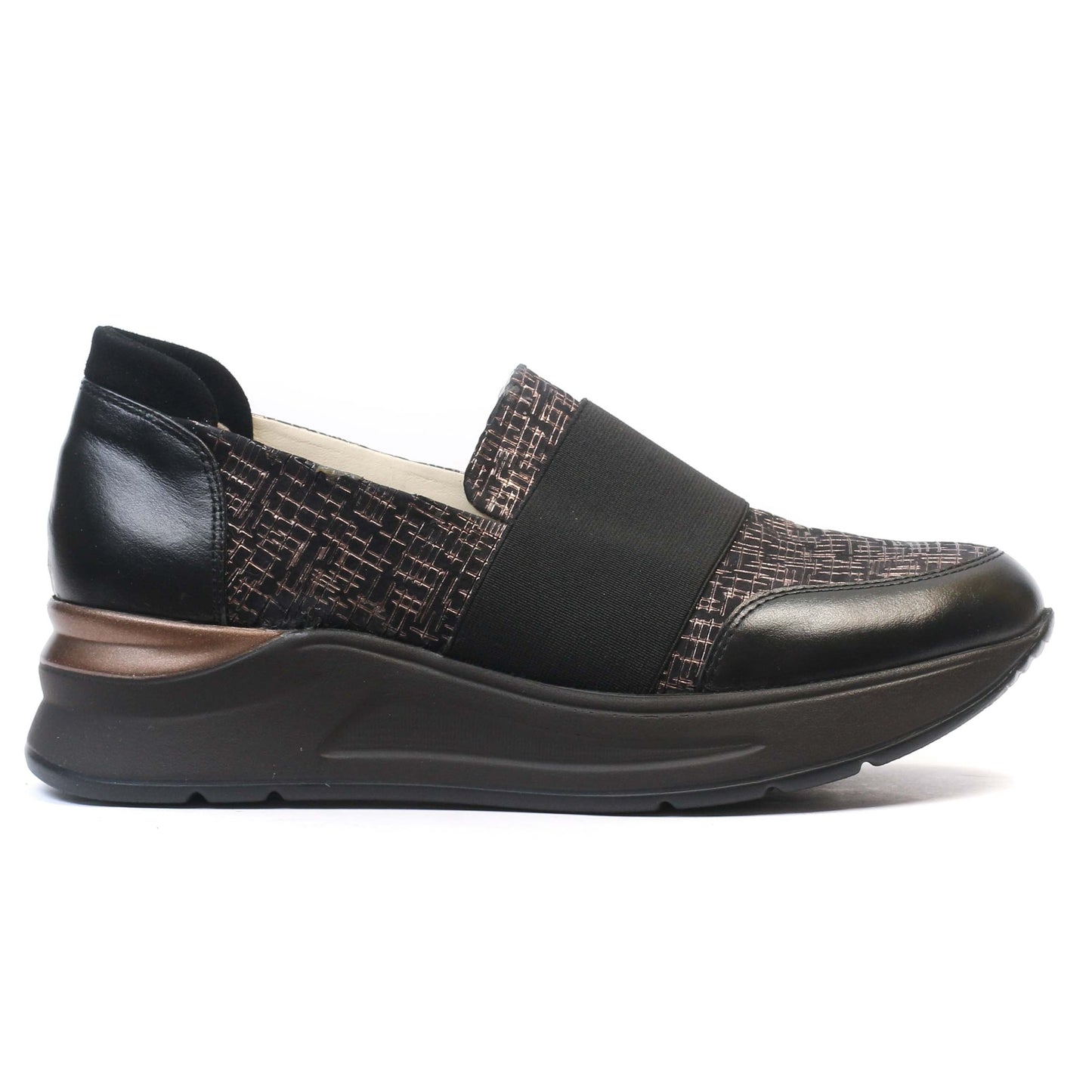 BASKET EN CUIR NOIR 101