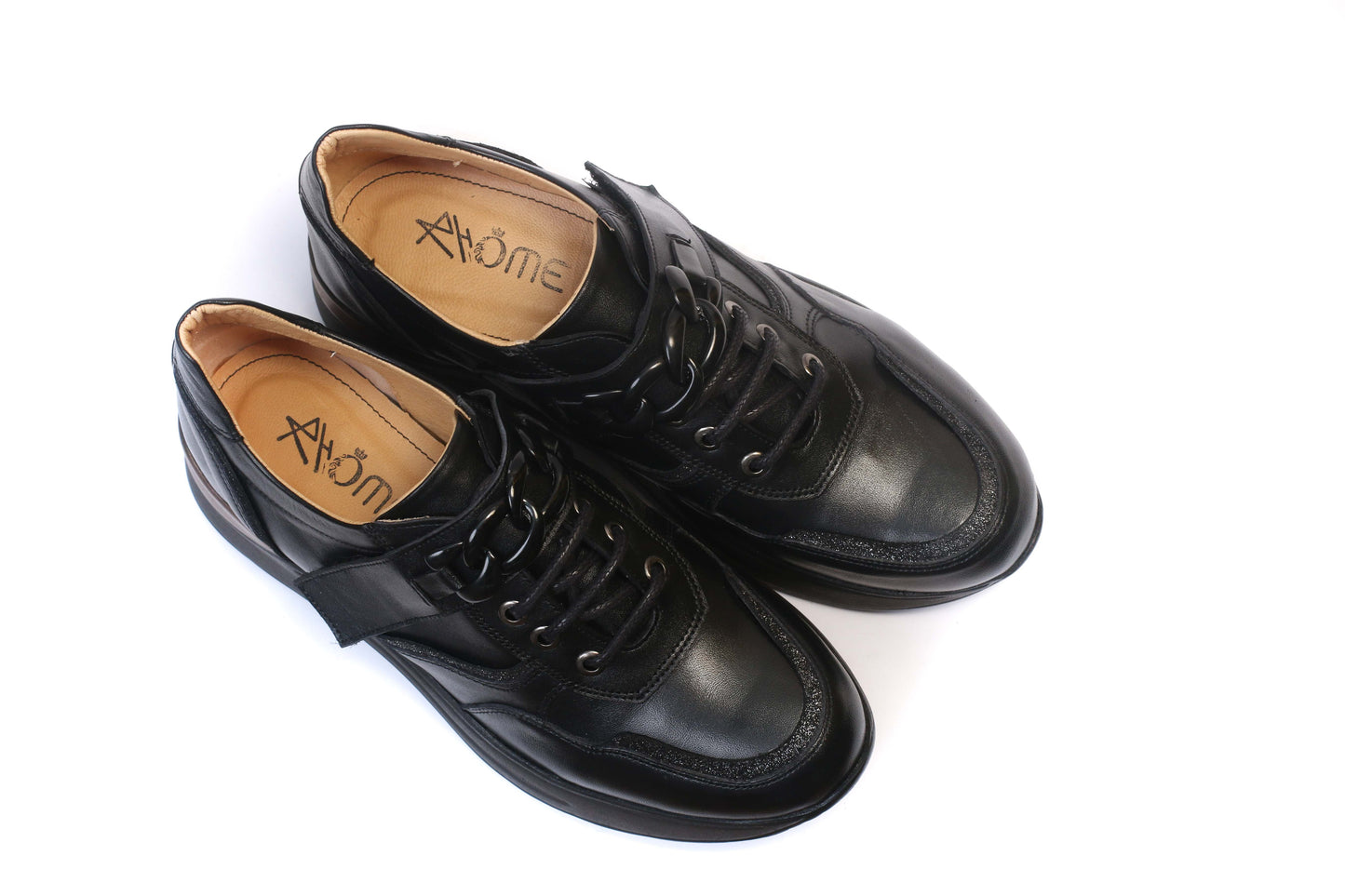 BASKET EN CUIR NOIR 08