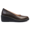 Ballerines Confort en Cuir Marron 1000