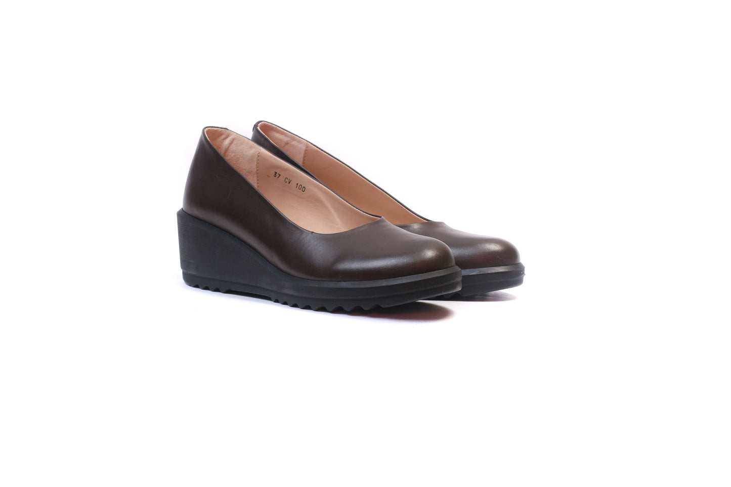 Ballerines Confort en Cuir Marron 1000