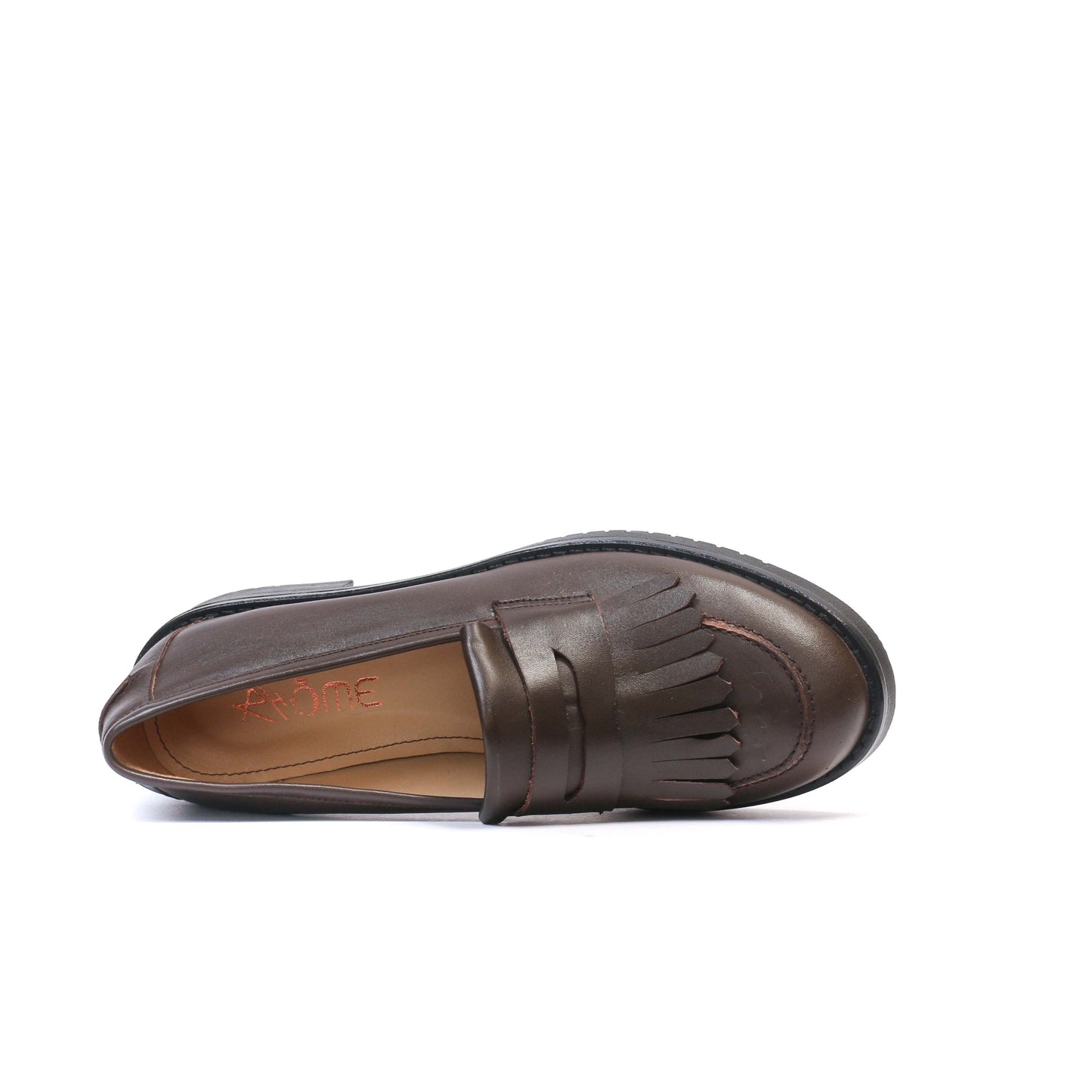 CHAUSSURE EN CUIR MARRON 6043