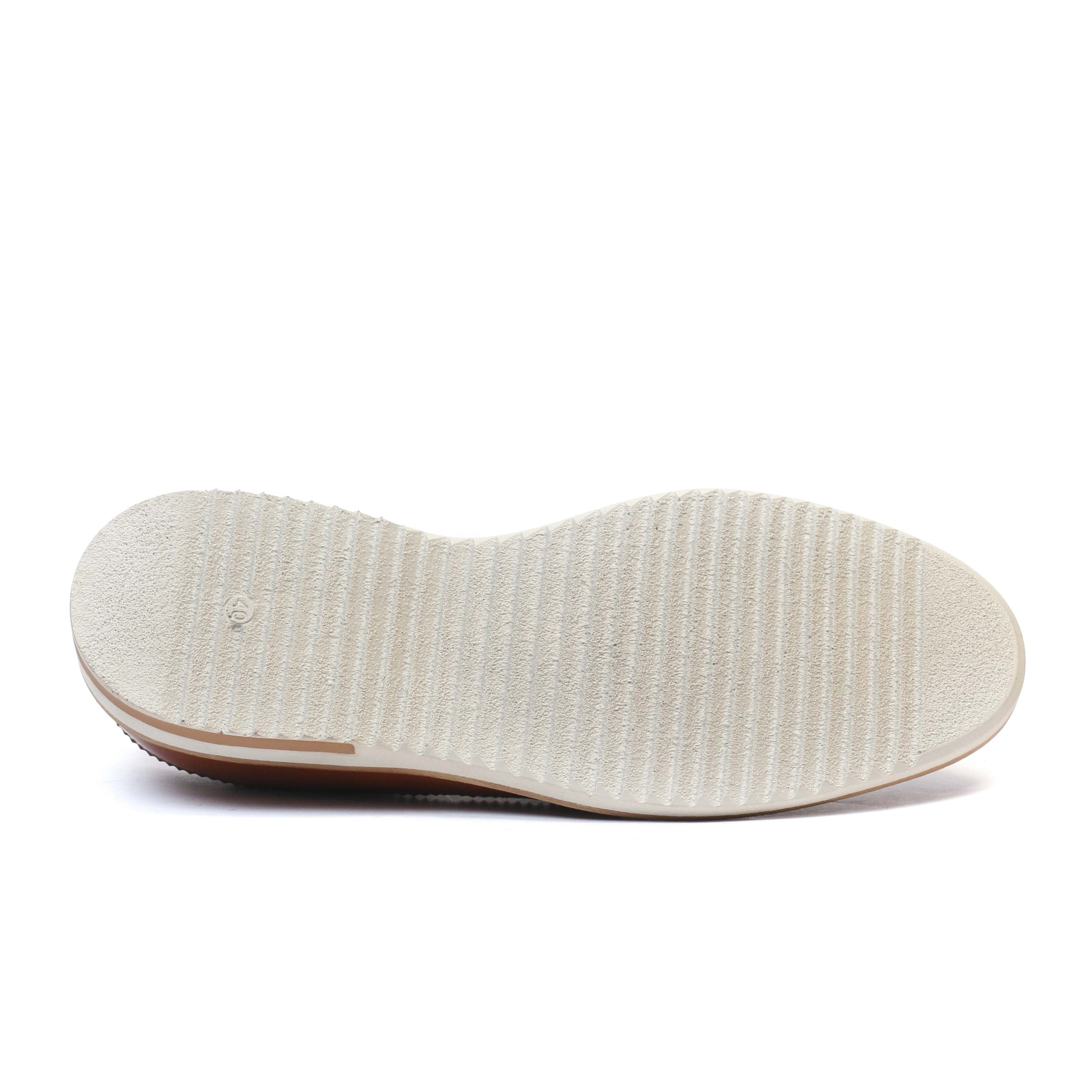 Chaussure en Cuir&Daim Tabac-704