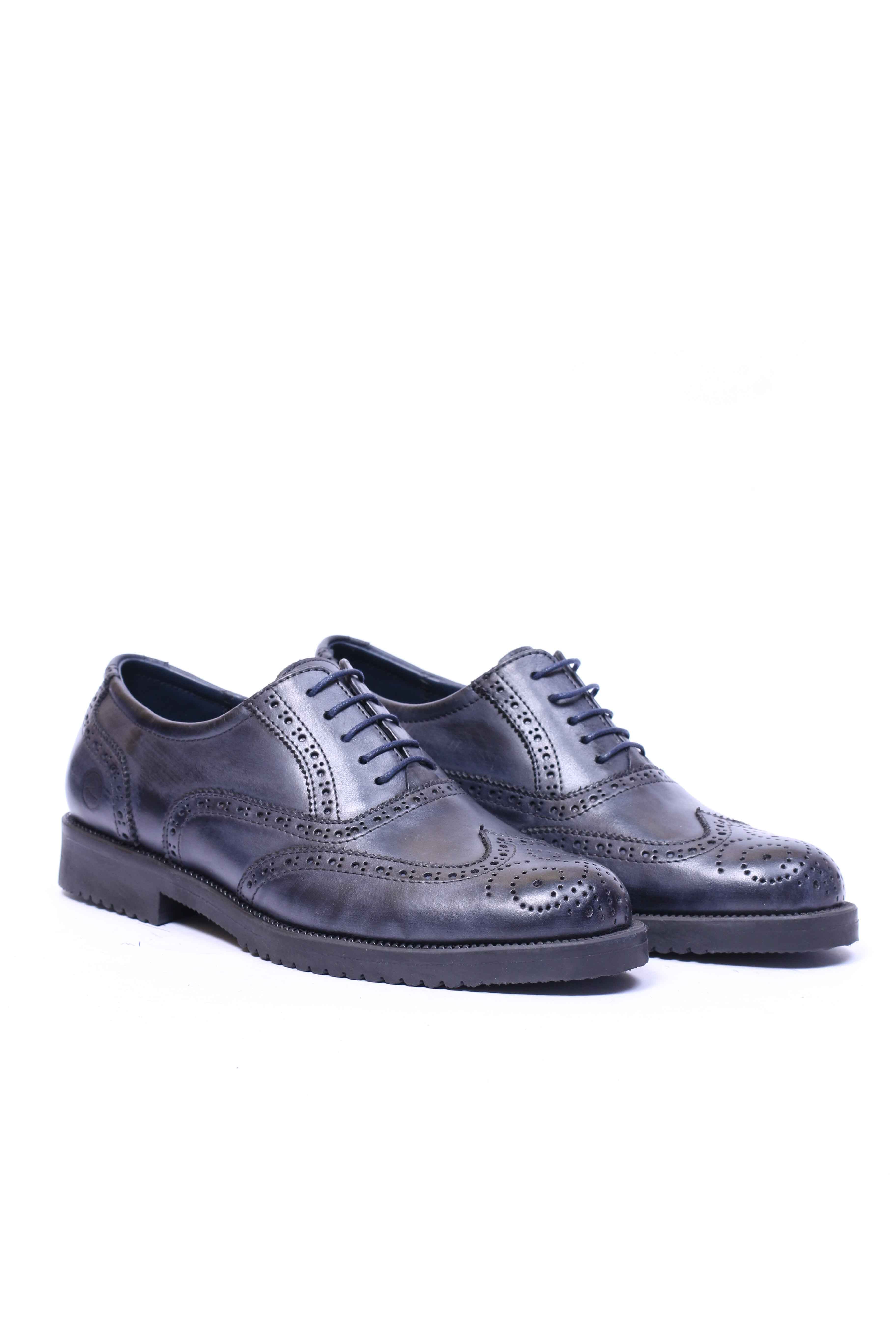 Chaussure en Cuir 5083-Bleu nuit