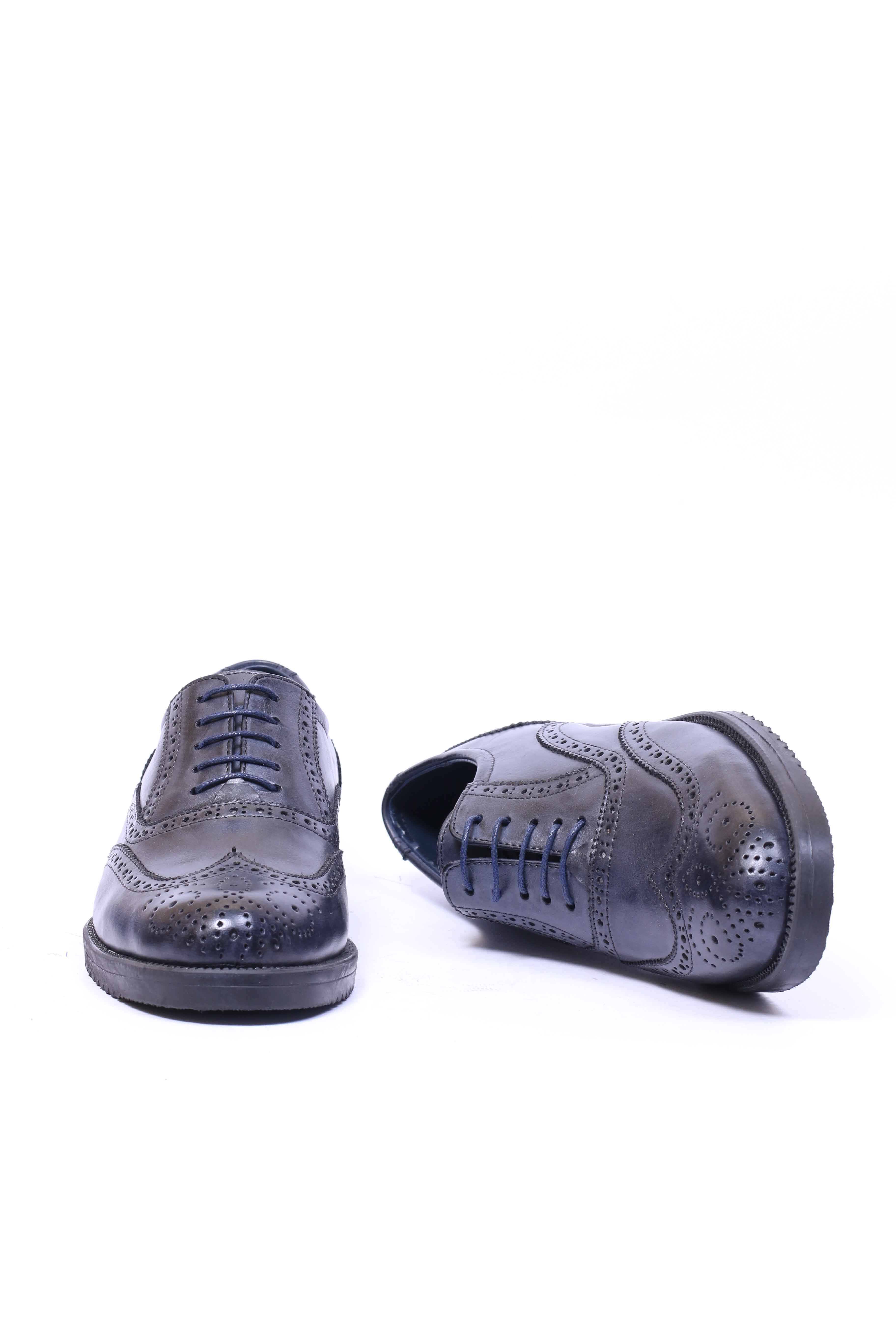 Chaussure en Cuir 5083-Bleu nuit
